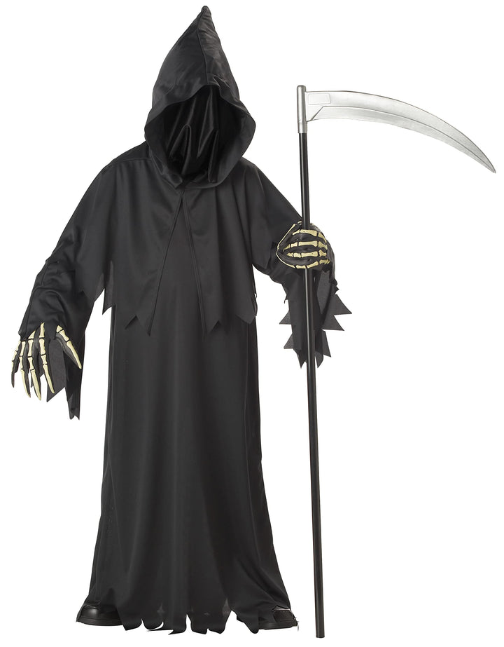 Boys Grim Reaper Deluxe Child Costume, Black, Large