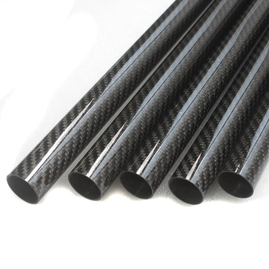 2PC Roll Wrapped Carbon Fiber Tube Glossy Surface 8mm 10mm 12m 14mm 16mm 18mm 20mm 22mm