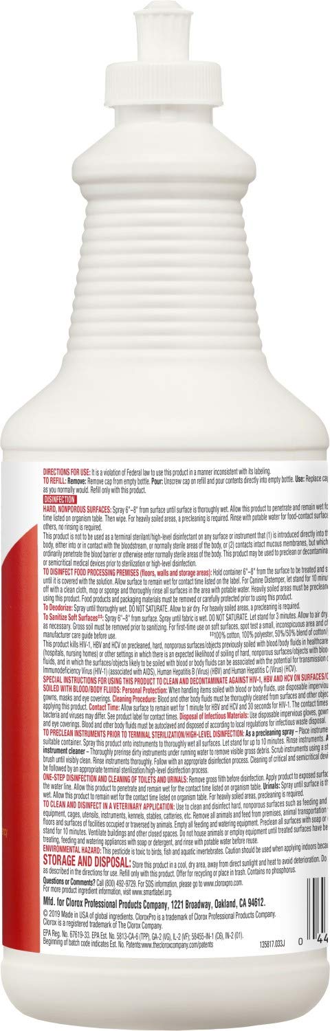 CloroxPro Disinfecting Bio Stain &amp; Odor Remover
