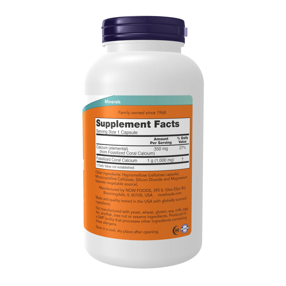 Supplements, Coral Calcium 1,000 mg, Bone Health*, Healthy pH Balance*, 250 Veg Capsules