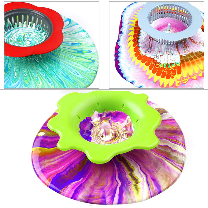Angela&amp;Alex Acrylic Pouring Strainers, 7 PCS Fl