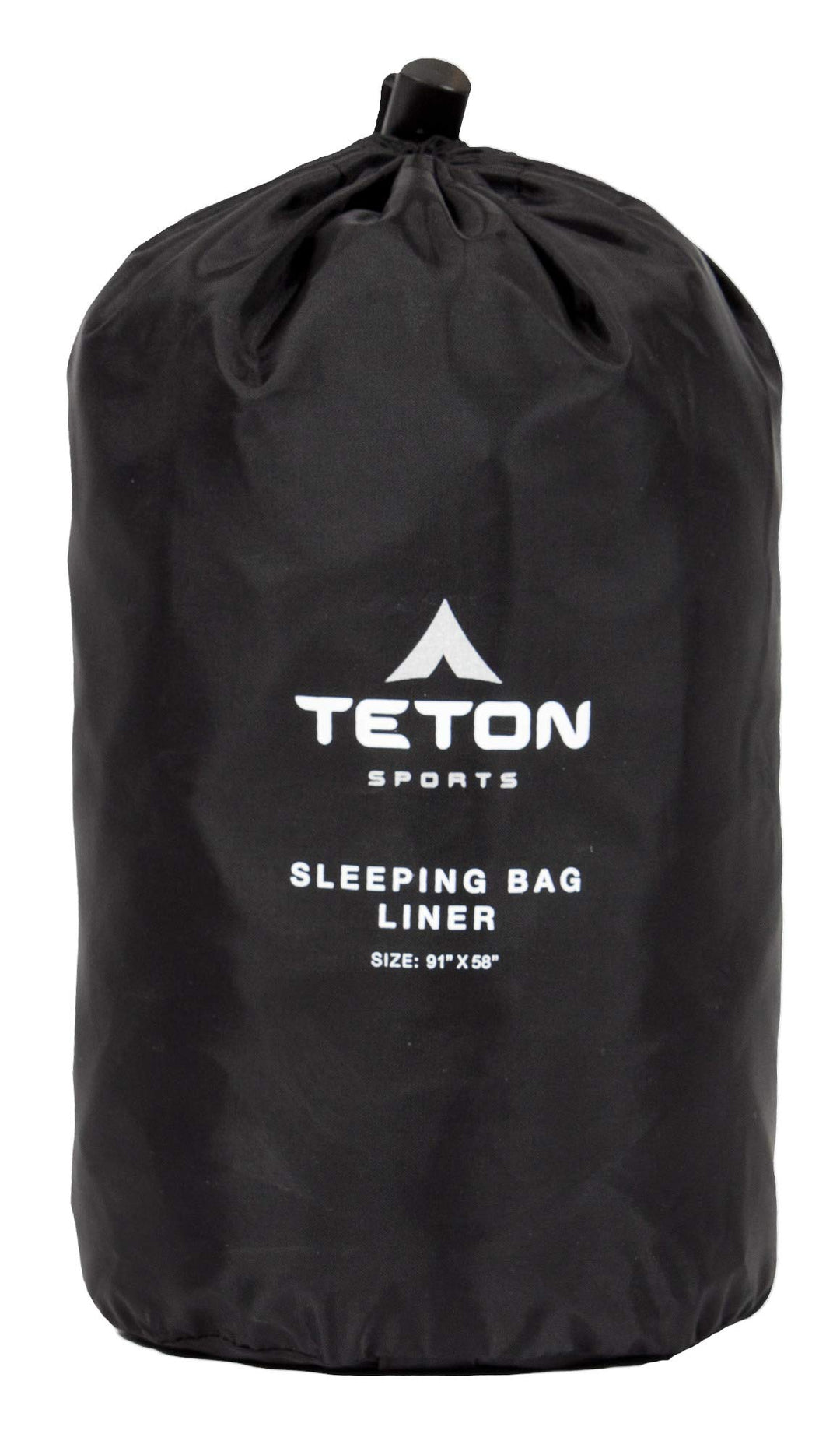 Mammoth Cotton Sleeping Bag Liner; A Clean Sheet Set Anywhere You Go; Perfect for Travel, Camping, and Anytime You’re Away from Home Overnight; Machine Washable , Black, 91 x 58