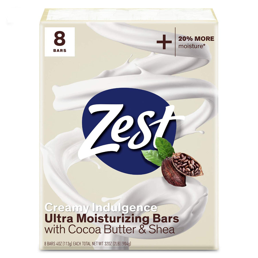 Creamy Cocoa Butter & Shea Moisture-Rich Bar Soap, 4 Oz, 8 Count