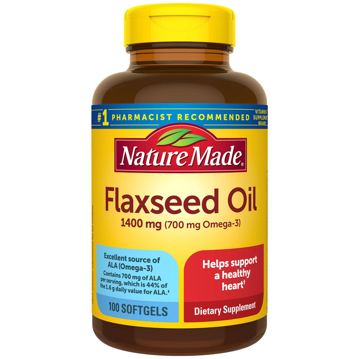 Nature Made Extra Strength Flaxseed Oil 1400 mg, Fish F