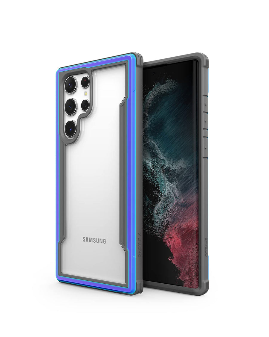 Shield Case Compatible with Samsung Galaxy S22 Ultra, Shockproof Military Grade Protection Slim Cases, Durable Protector Covers for S22 Ultra, Iridescent