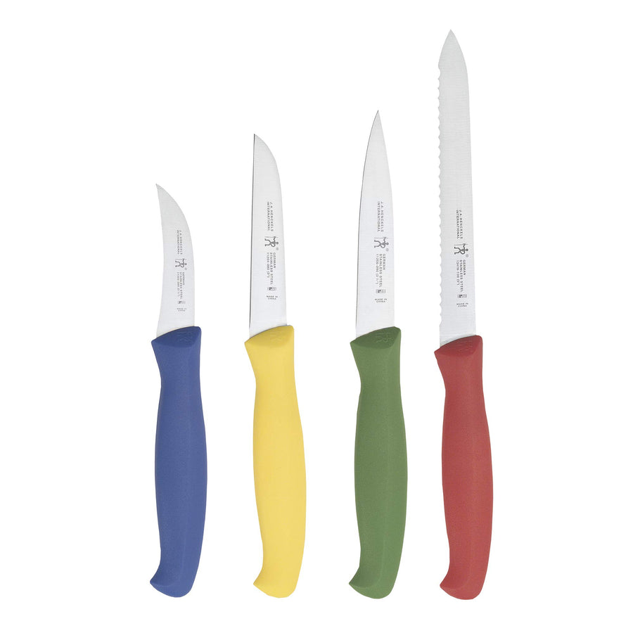 J.A International Accessories Paring Knife Set, 4-piece, Multicolor