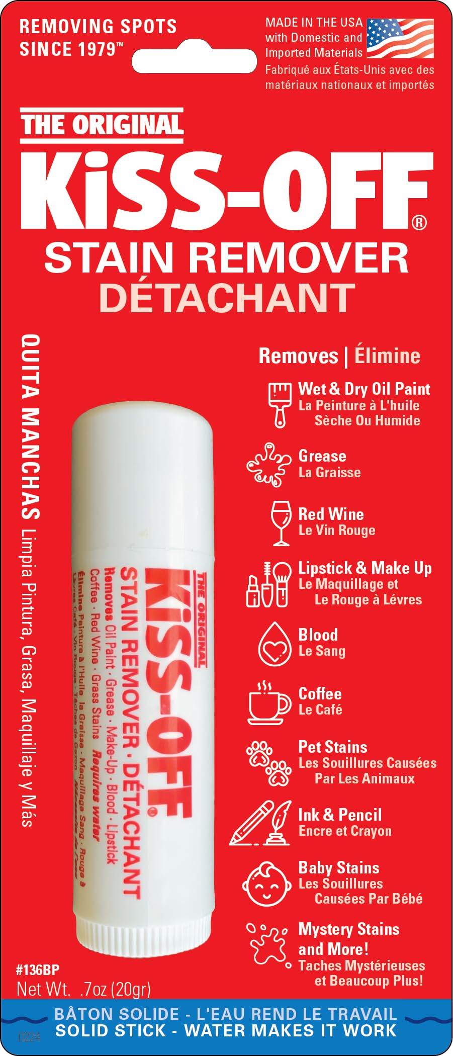General Pencil Kiss Off Stain Remover 0.7-Ounce (136BP)