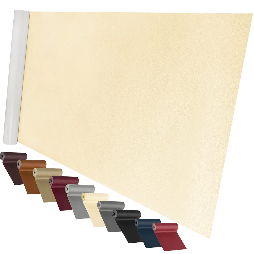 Leather Repair Patch for Furniture, 16 x 63Leather Repair Tape self Adhesive,Leather Repair Patch for car seat couches Sofa Jackets Handbags Beige