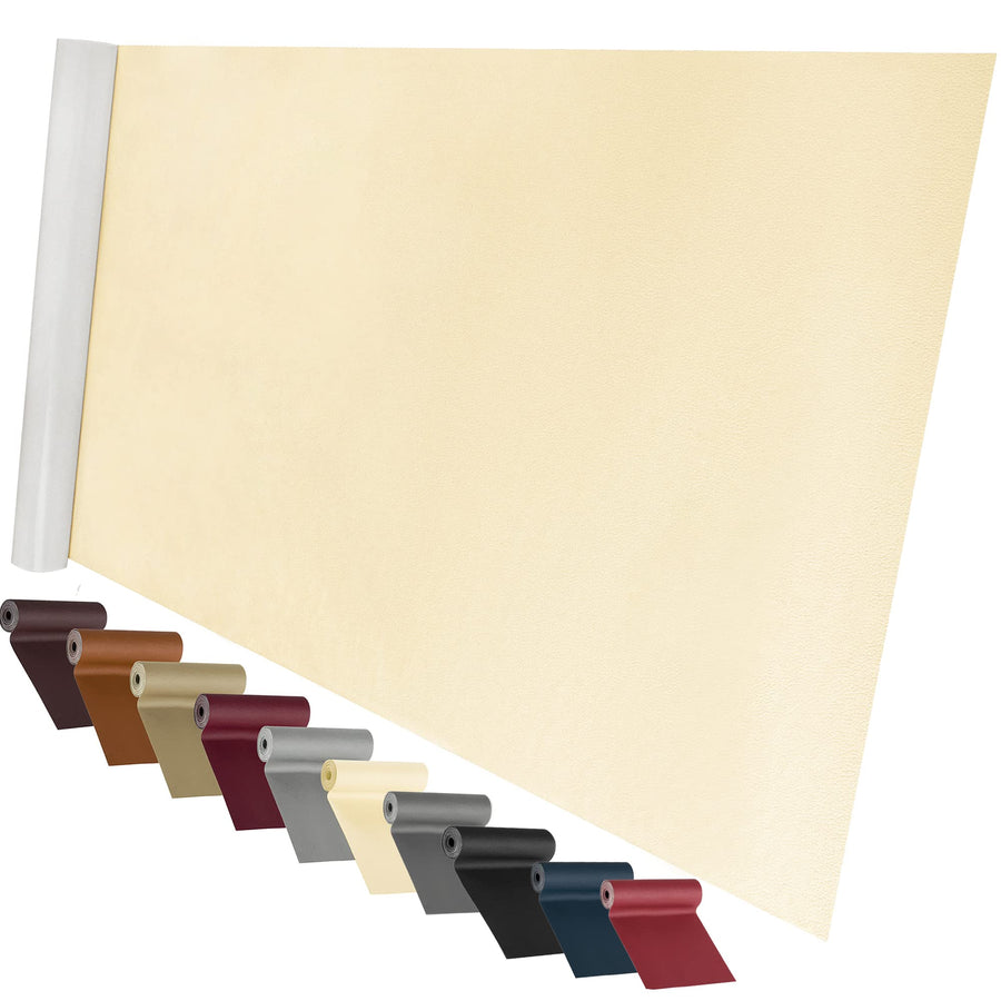 Leather Repair Patch for Furniture, 16 x 63Leather Repair Tape self Adhesive,Leather Repair Patch for car seat couches Sofa Jackets Handbags Beige
