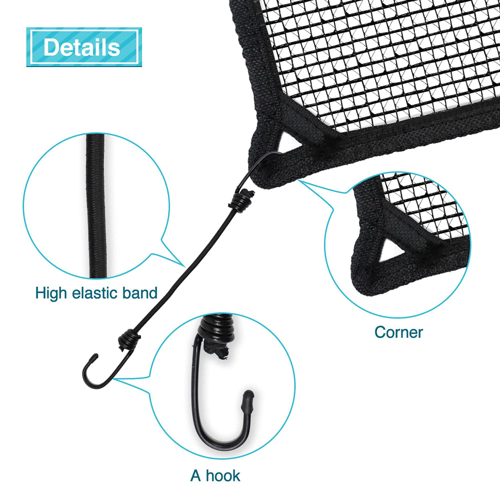 32x32 Outdoor AC Unit Cover Mesh Outside Air Conditioner Compressor Condenser Defender Cover Dog Playpen Cover with 4 Bungee Cords