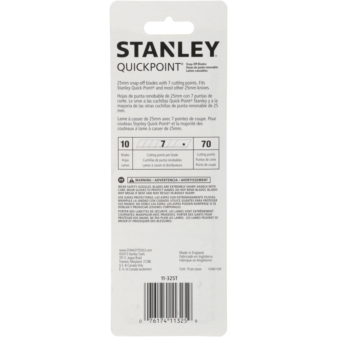Stanley 11-325T 25mm Heavy Duty Quick-Point Snap-Off Bl