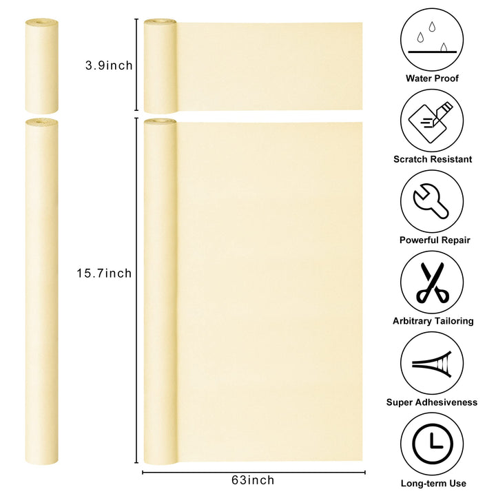 Leather Repair Patch for Furniture, 16 x 63Leather Repair Tape self Adhesive,Leather Repair Patch for car seat couches Sofa Jackets Handbags Beige
