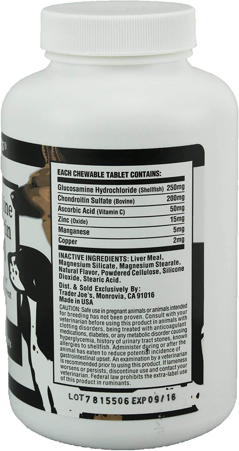 Trader Joe's Glucosamine Chondroitin for Dogs