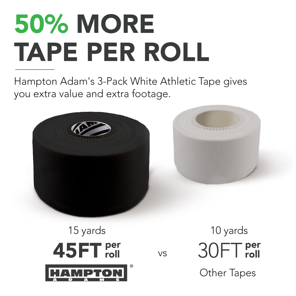 Hampton Adams Black Athletic Tape - 45Ft Per Roll No St