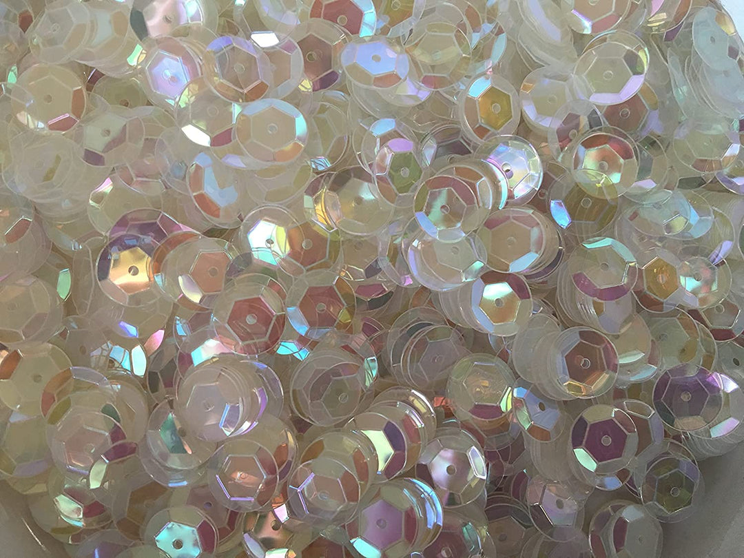 Sequins 8mm 800/Pkg (Clear Iridescent)