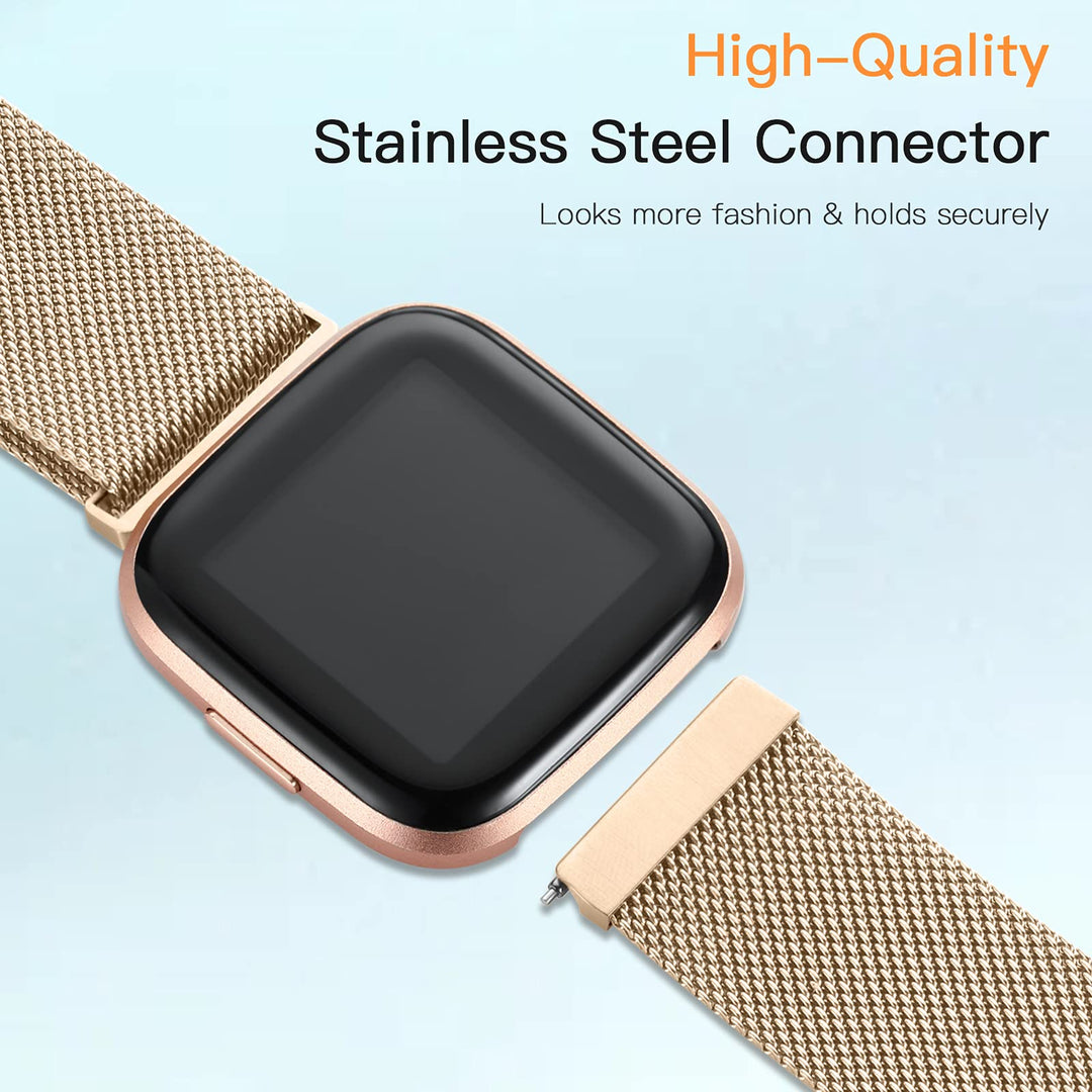 ZWGKKYGYH Metal Bands Compatible with Fitbit Versa 2/Ve