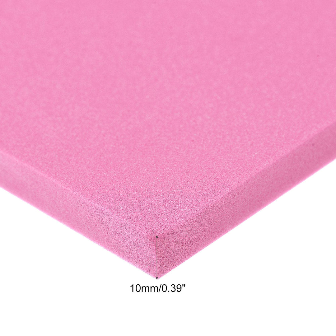 uxcell Pink EVA Foam Sheets 10 x 10 Inch 10mm Thickness