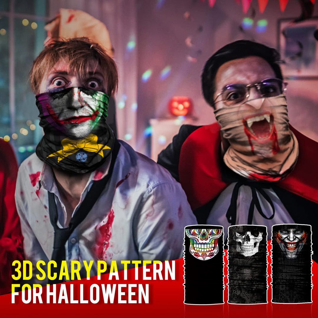 Skull Face Mask UV Sun Dust Neck Gaiter Bandana Headwear Motorcycle