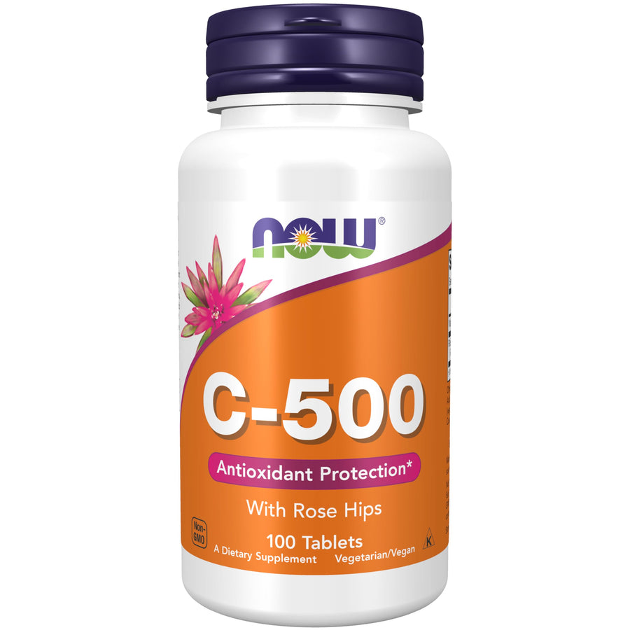 NOW Foods Supplements, Vitamin C-500 with Rose Hips, An
