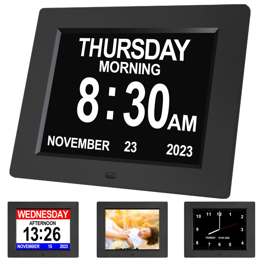 Levick 8 inch Dementia Clock Large Digital Clock for Se