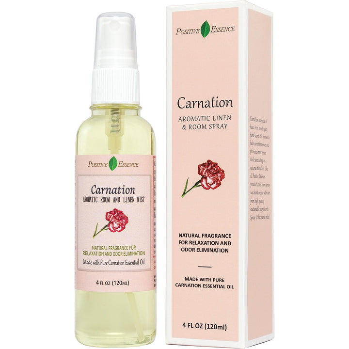 Carnation Linen &amp; Room Spray, Natural Aromatic Bathroom Spray Made with Pure Essential Oils, Refreshing Home Fragrance