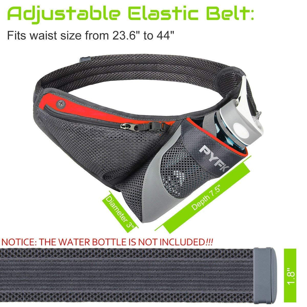 PYFK Running Belt Hydration Waist Pack with Water Bottl