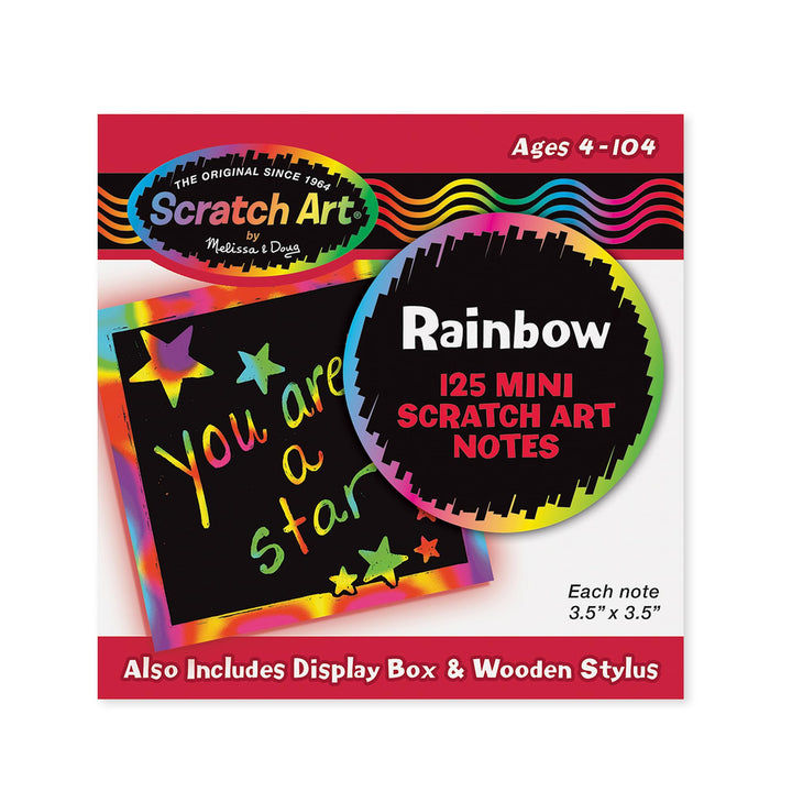 Melissa &amp; Doug Scratch Art Rainbow Mini Notes (