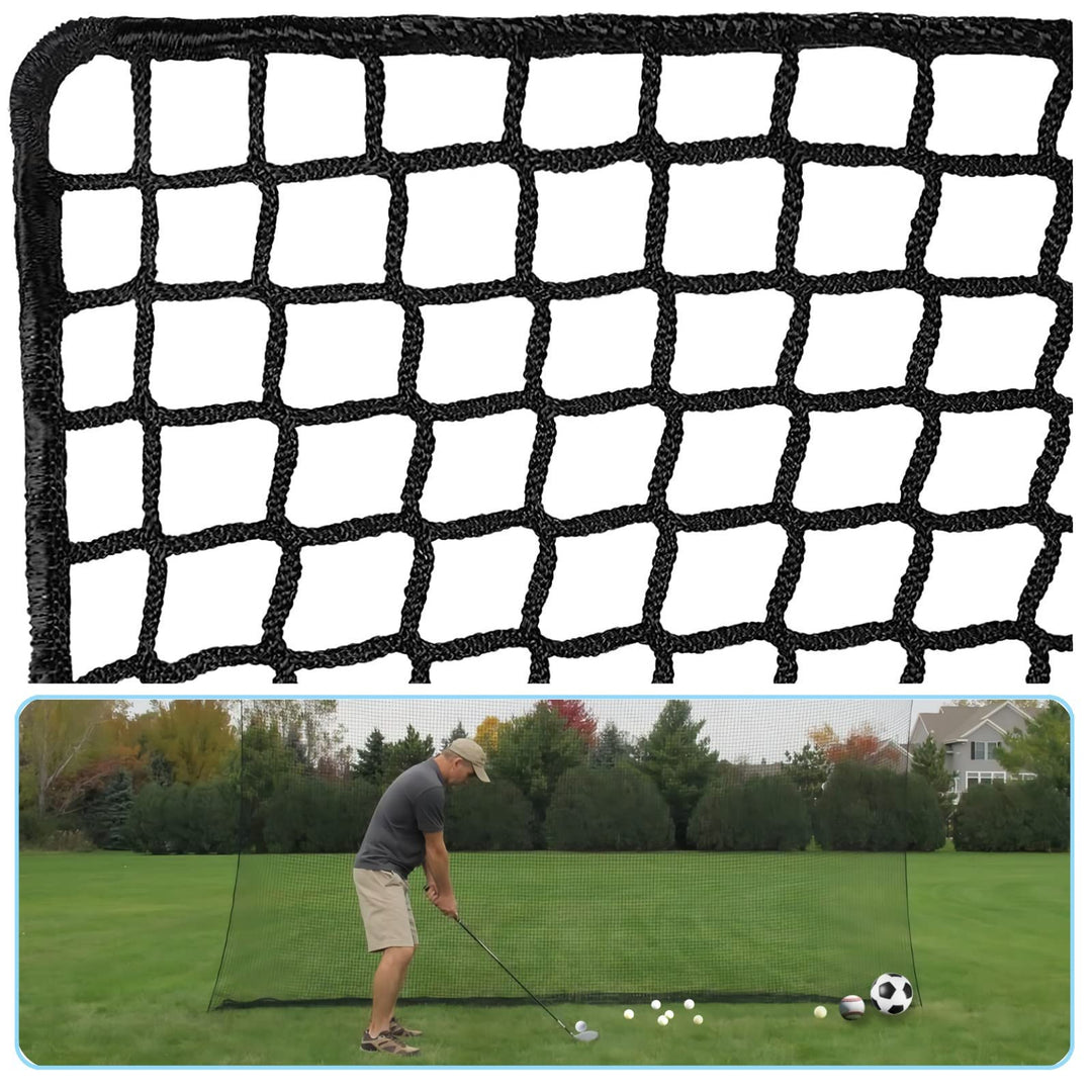 10x10ft Golf Netting High Impact Golf Practice Net(NET ONLY), Golf Sports Netting Barrier Nets, Heavy Duty Nylon Netting Material Golf Hitting Nets(NET ONLY)