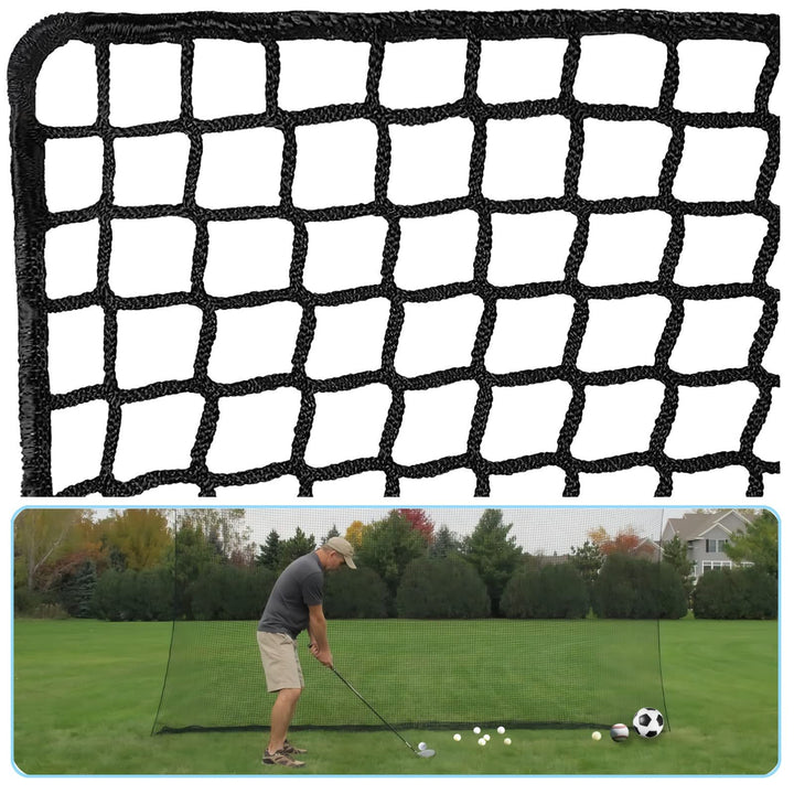 10x10ft Golf Netting High Impact Golf Practice Net(NET ONLY), Golf Sports Netting Barrier Nets, Heavy Duty Nylon Netting Material Golf Hitting Nets(NET ONLY)