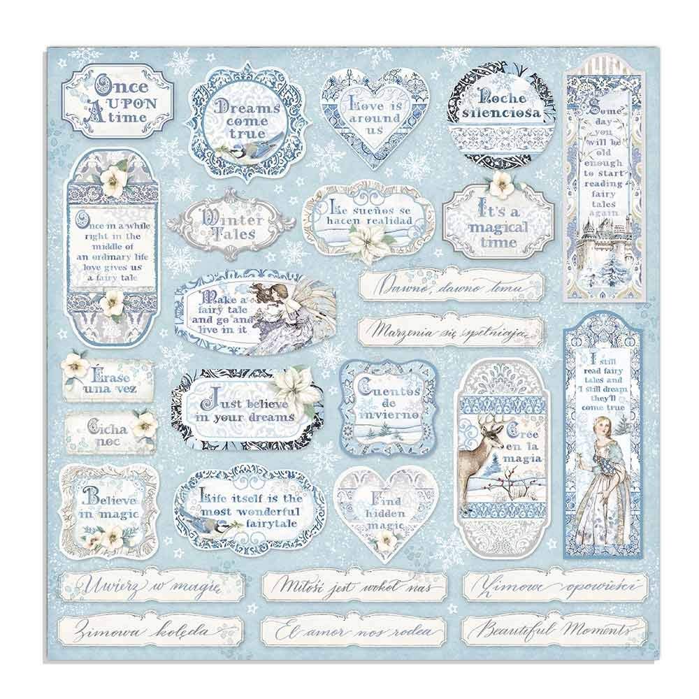 STAMPERIA INTL, KFT (3PL) -Scrapbooking Pad-Double Face-Winter Tales, Multicoloured, 15.24x15.24, SBBXS04
