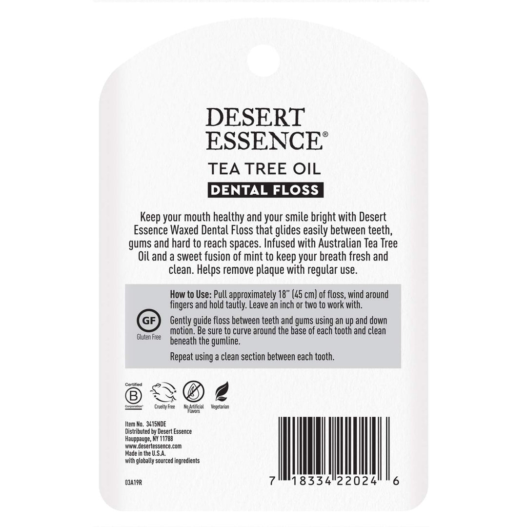 Tea Tree Oil Dental Floss, 50 yards by Desert Essence