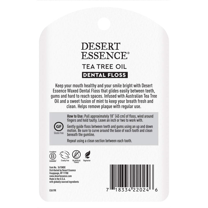 Tea Tree Oil Dental Floss, 50 yards by Desert Essence