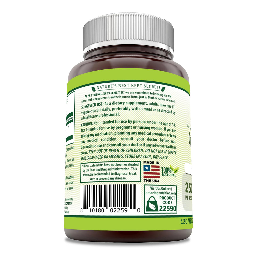 Herbal Secrets Grapeseed Extract 250 Mg 120 Capsules