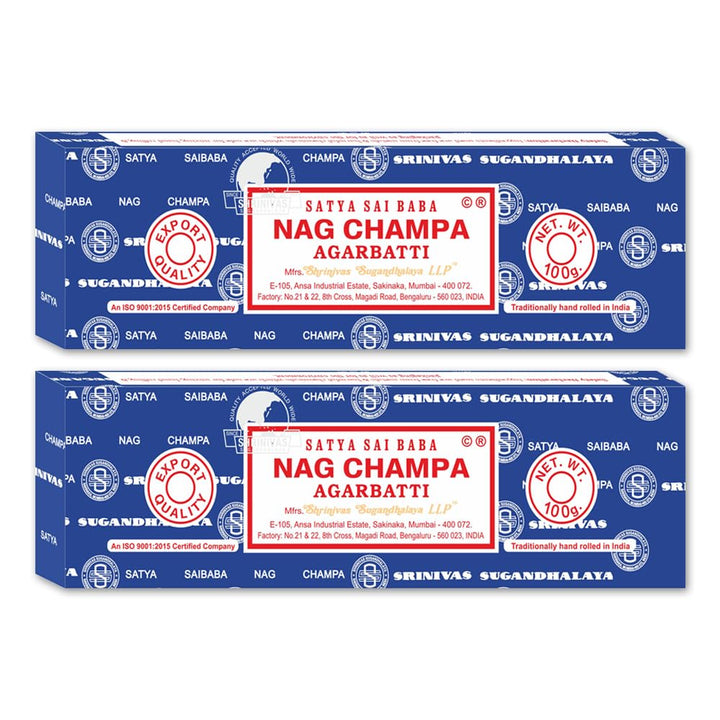 Sai Baba Nag Champa Incense Sticks, 100-gram (Pack of 2)