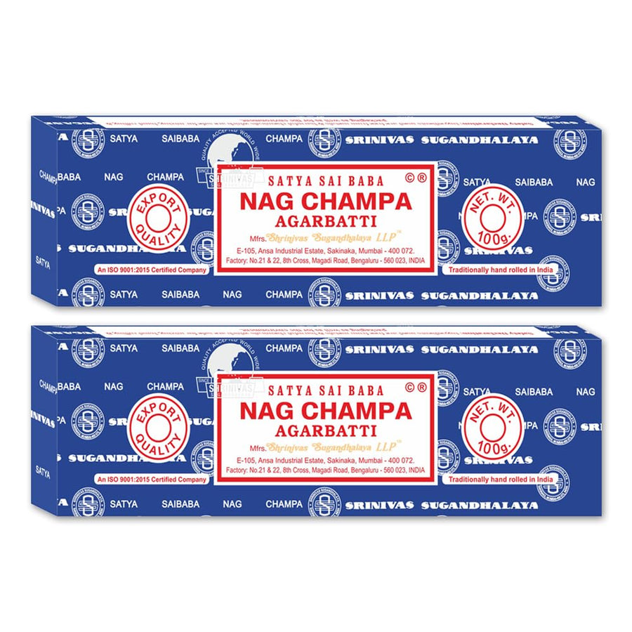 Sai Baba Nag Champa Incense Sticks, 100-gram (Pack of 2)