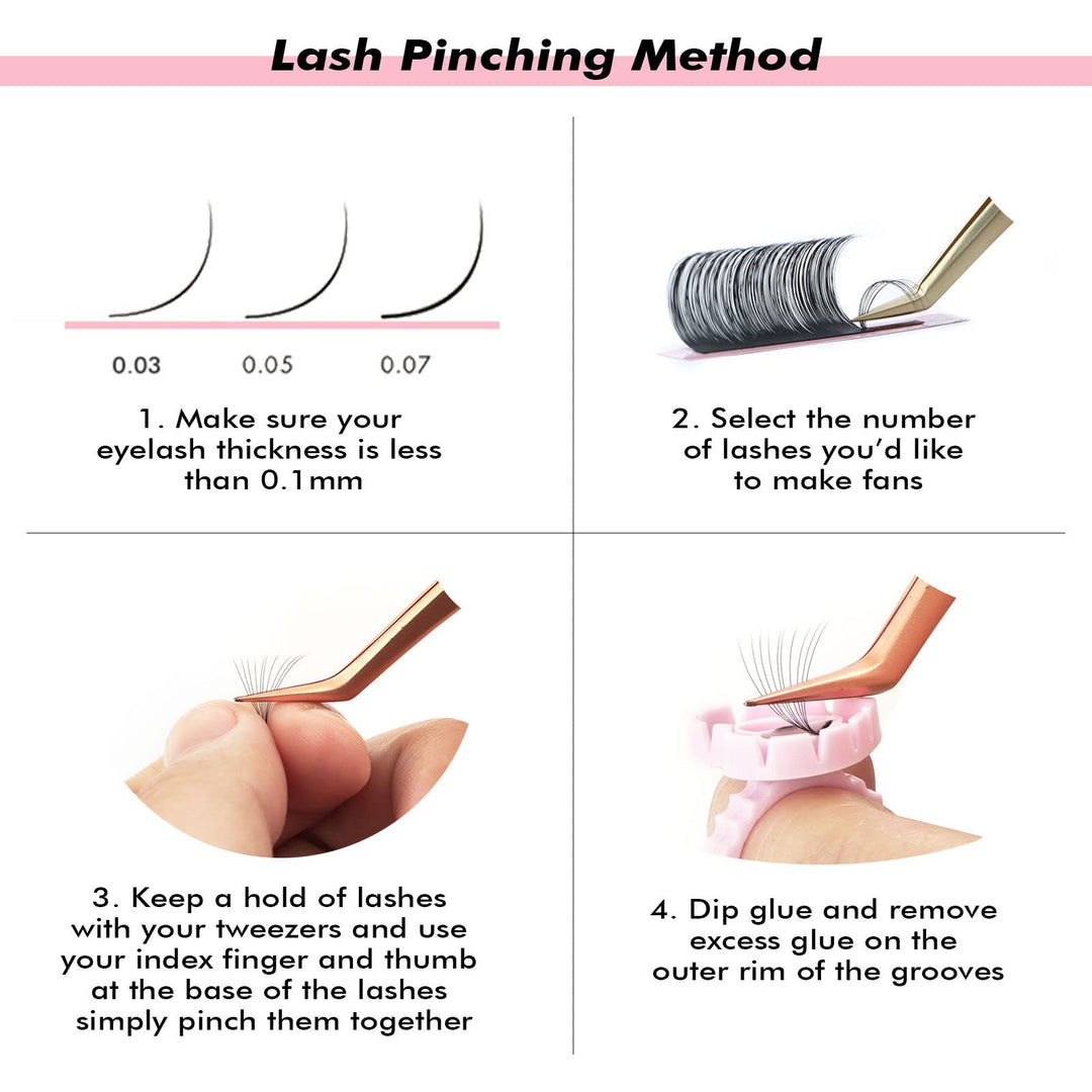 Eyelash Extension Classic Lash Extensions 0.1 C Curl 8-15mm Mixed Tray Individual Lash Extensions Single Lash Extensions