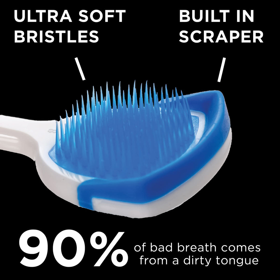 Tongue Cleaner Helps Fight Bad Breath, 1 Count (Pack of 2)