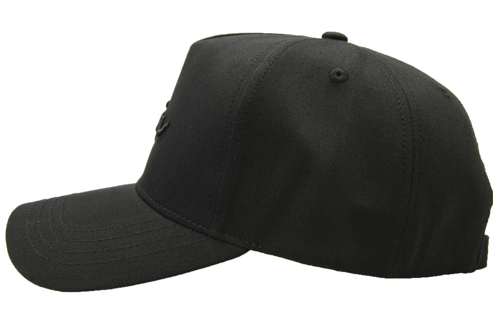 Cap Oversize XXL High Crown Baseball Cap Big Head Hats for Men Dad Hat Adjustable Plain Running Cap 23.6-25.6 (Black)