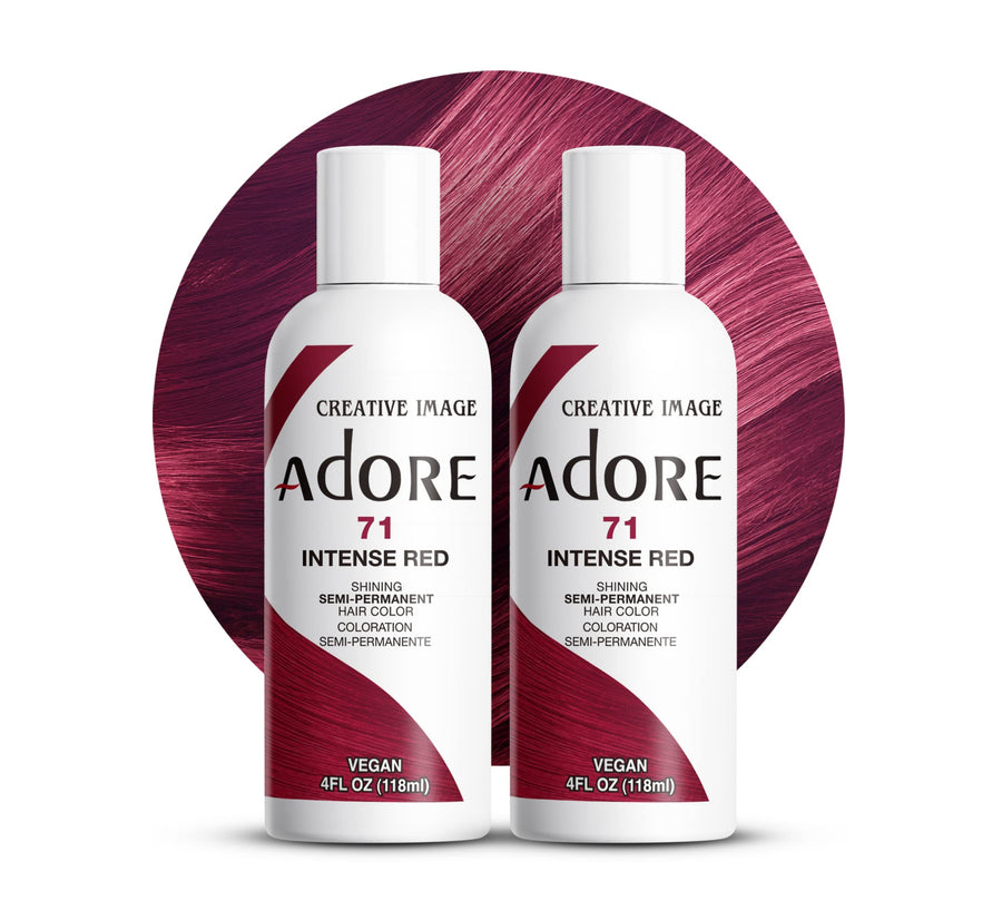 Semi-Permanent Haircolor #071 Intense Red 4 Ounce (118ml) (2 Pack)