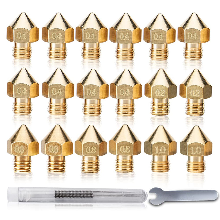 5Aplusreprap 18PCS CR10 Pro 3D Printer Nozzle Kit CR-10