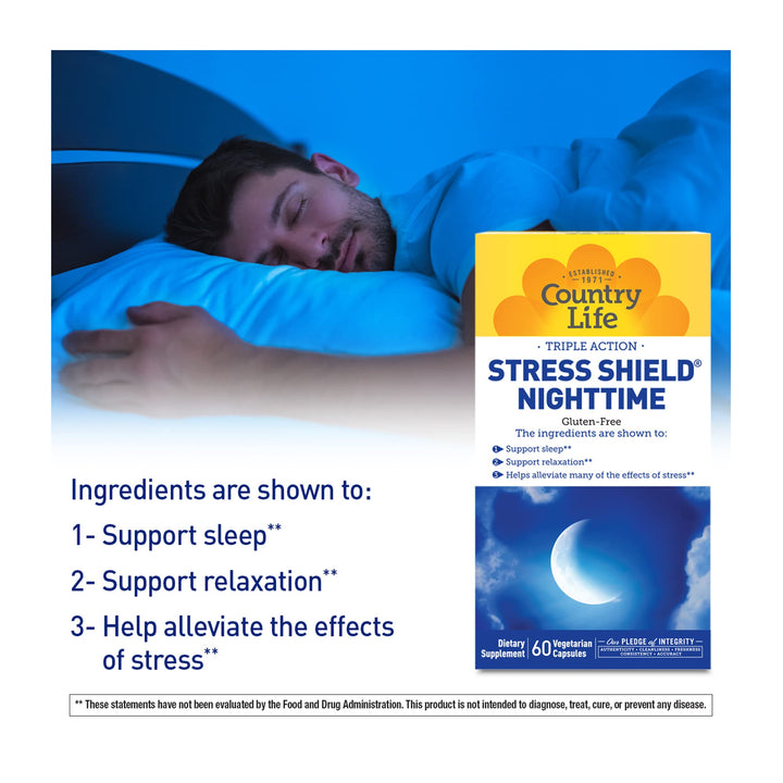 Stress Shield Nighttime, 60 CAPS