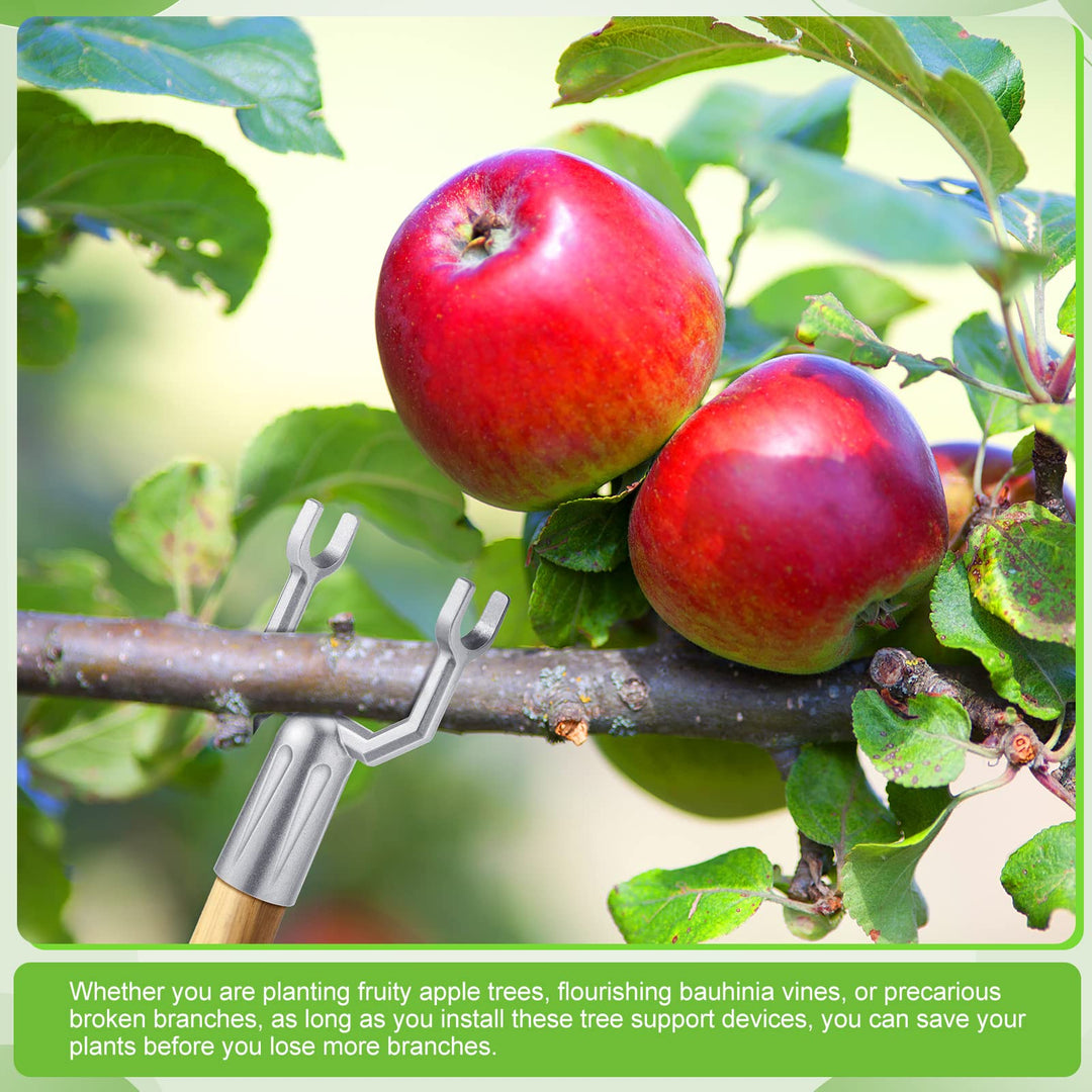 Metal Tree Branch Support Tree Brace Branch Crutch Tree Straightening Kit for Propping Up Fruited Tree Branches Vineyards Ornamental Gardens Orchards for 0.75 Inch Round Pipe
