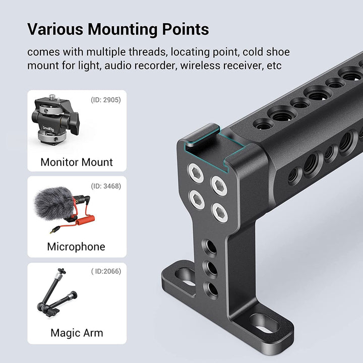 SmallRig Camera Top Handle Grip, DSLR Cage Handle with 