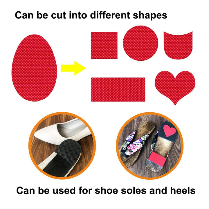 5 Pairs Shoe Sole Grip Pad Outer Sole Anti-Slip Sticker