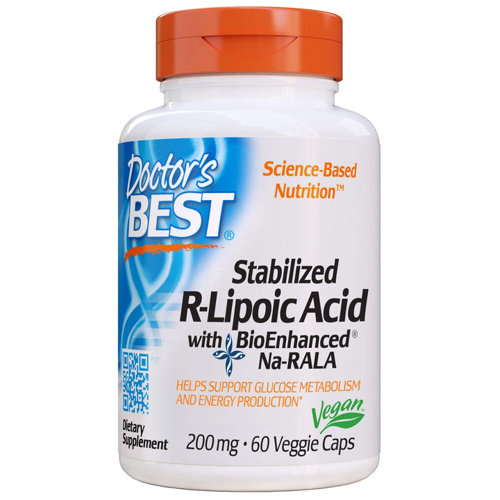 Stabilized R-Lipoic Acid, 200 mg, 60 Vcaps by Doctors Best