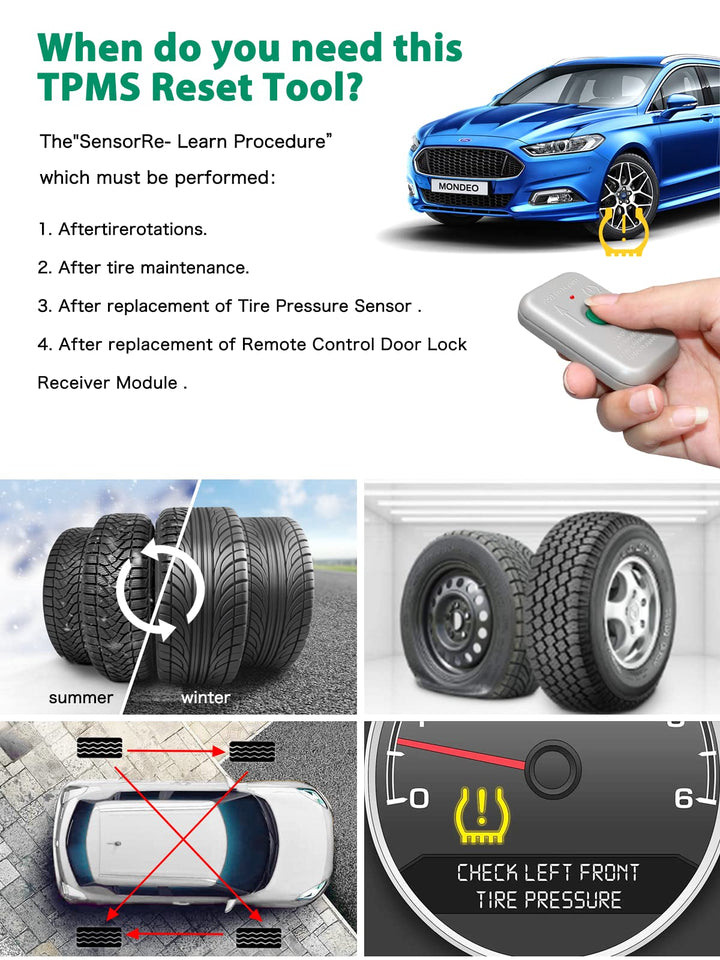 TPMS Reset Tool Tire Pressure Monitor Sensor Program Tr