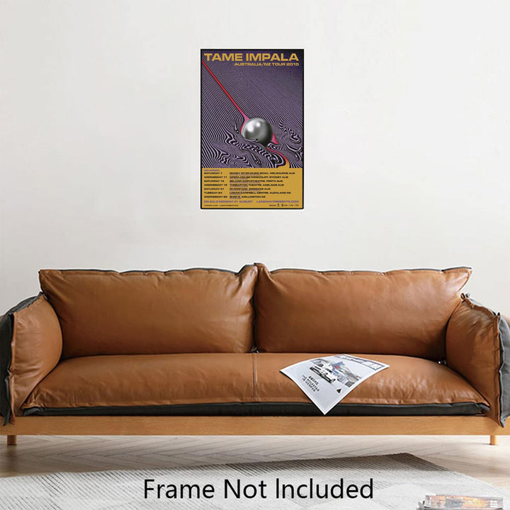 Tame Impala Poster - 16x25 inch Currents Tour 2015 Print Frameless Art Gift 40x63cm