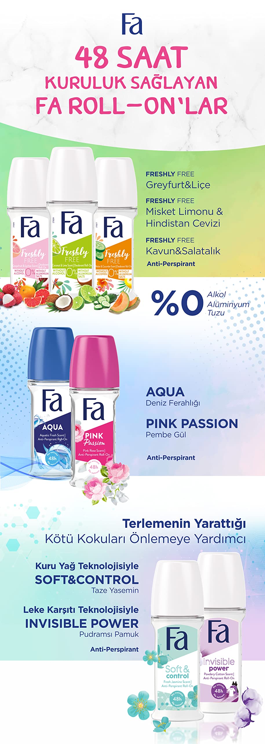Deodorant Roll-On Pink Passion Floral Fragrance Deodorants And Antiperspirants