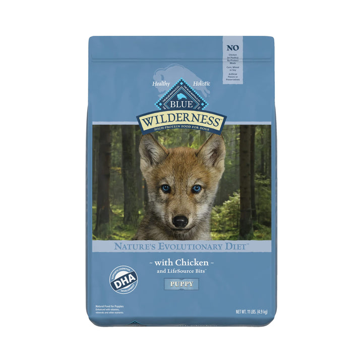Wilderness High Protein, Natural Puppy Dry Dog Food, Chicken 11-lb