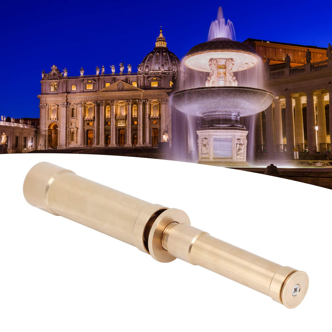 Fountain Nozzle Double Layer Fountain Nozzle Brass Column Fountain Nozzles Sprinkler Spray Head Pool Pond Spray Fountain Nozzle Heads for Garden Landscape Patio Square(1in DN25)